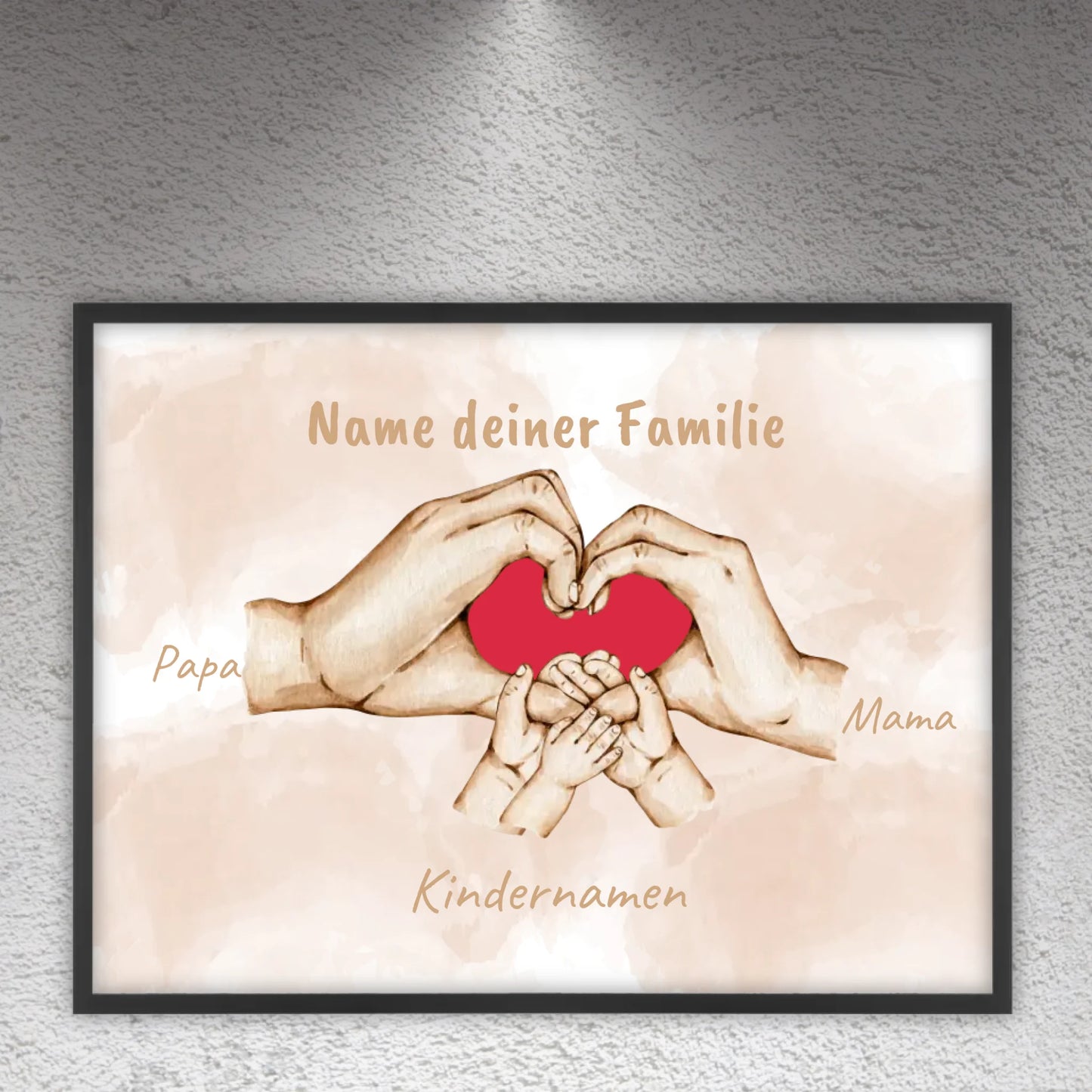 Heart Hands "Family" - Custom Canvas