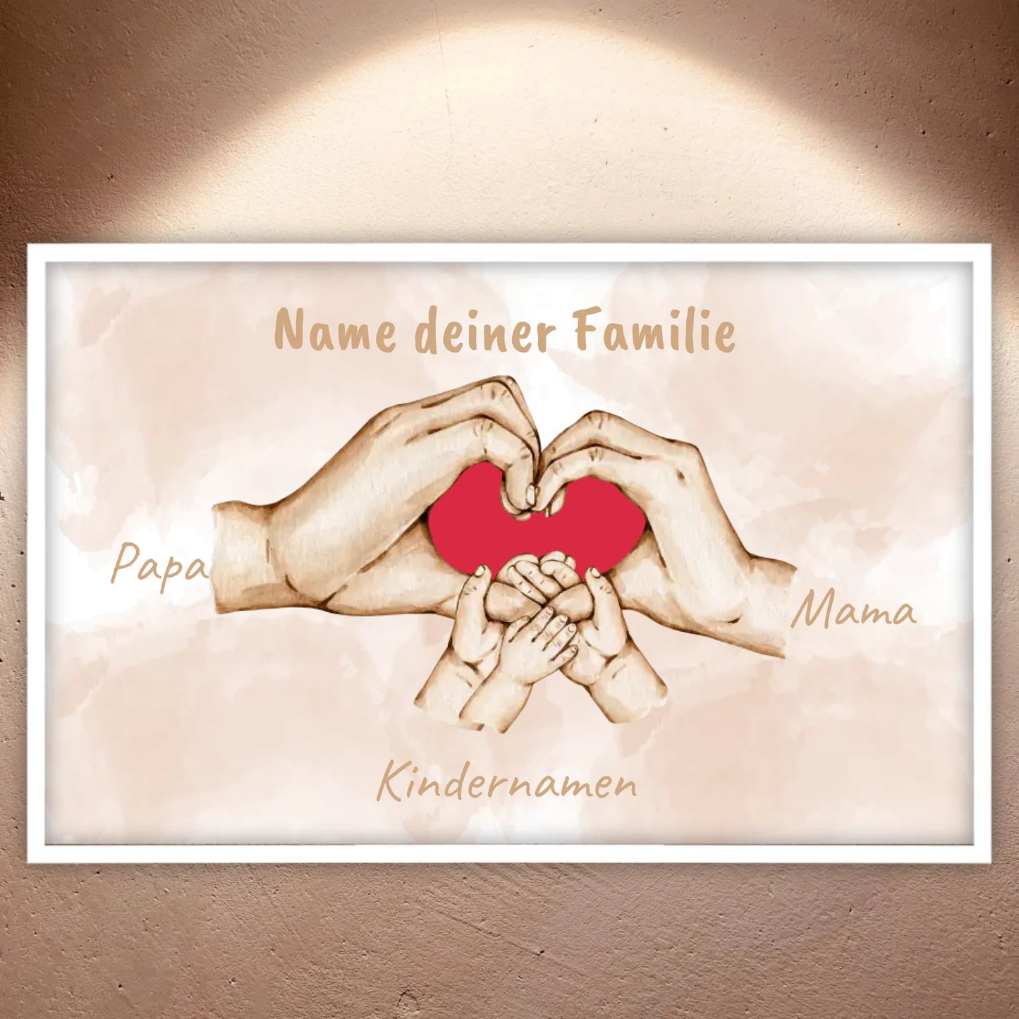 Heart Hands "Family" - Custom Canvas