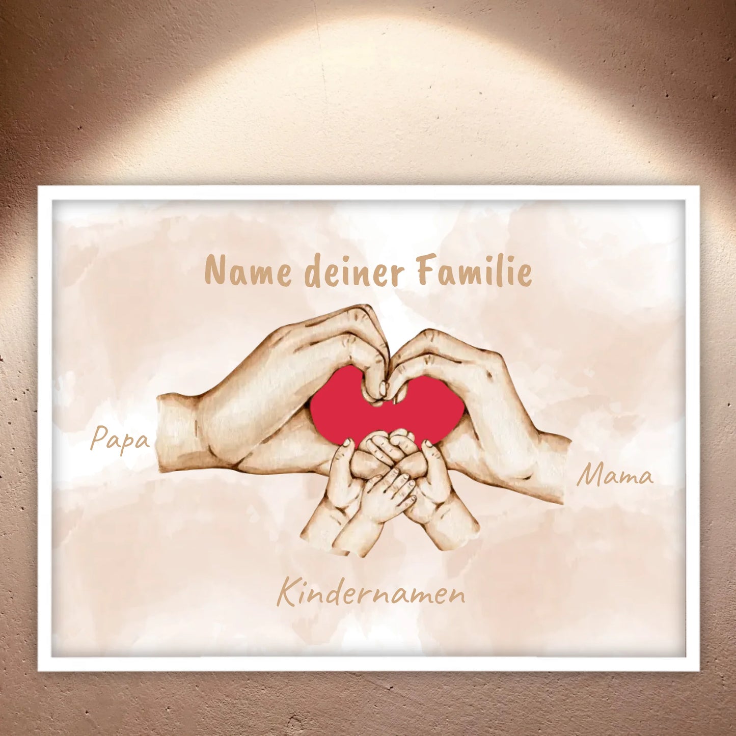 Heart Hands "Family" - Custom Canvas