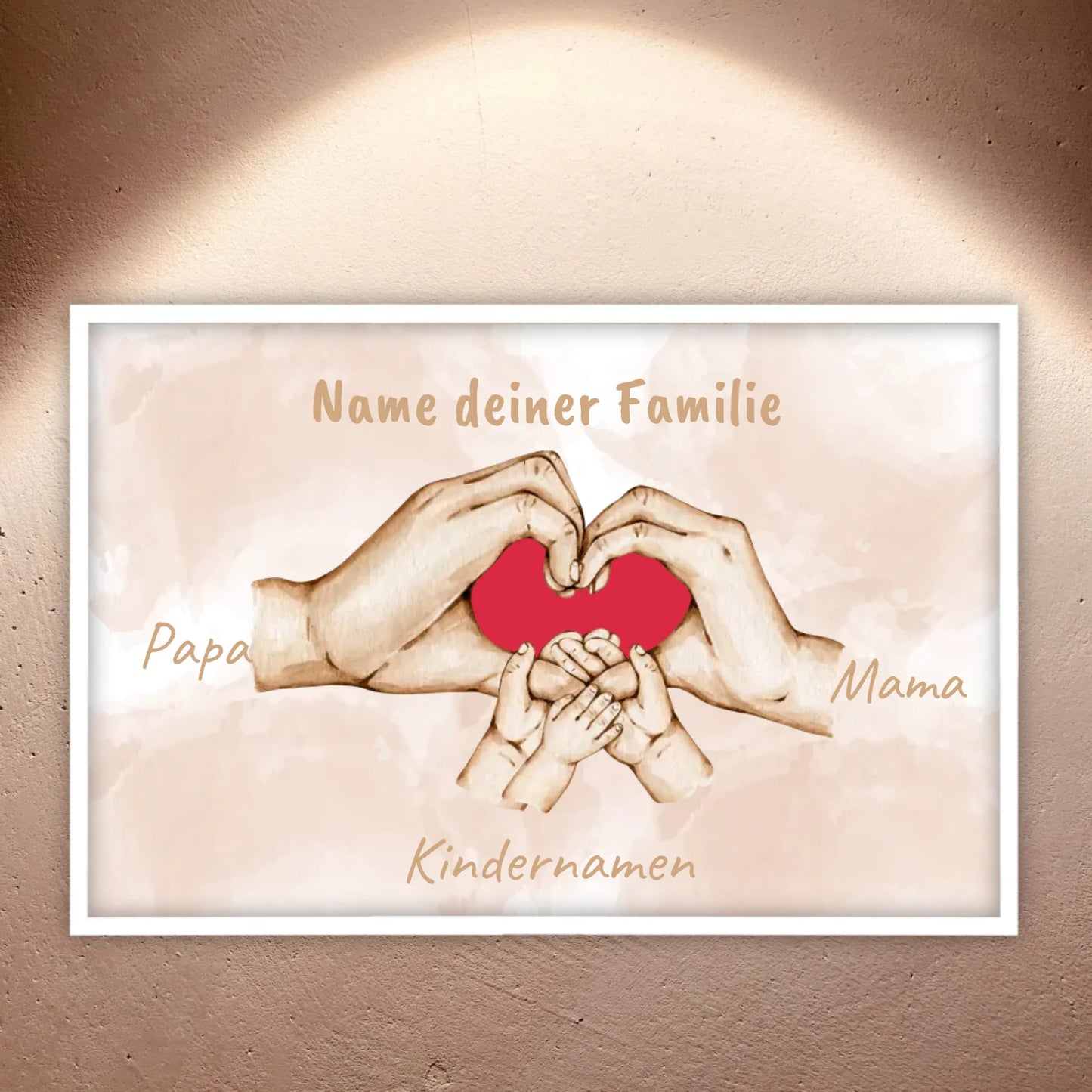 Heart Hands "Family" - Custom Canvas
