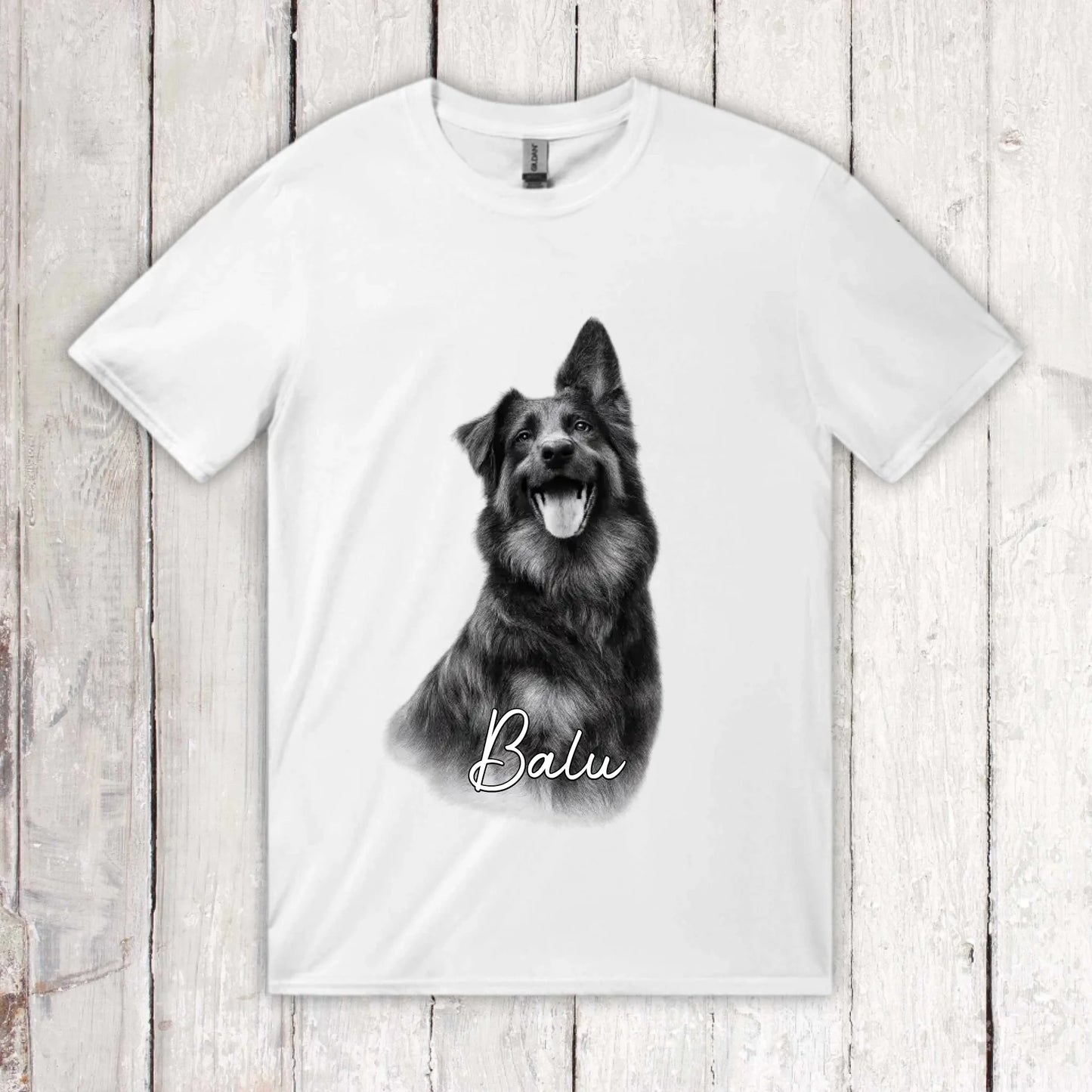 Personalisierter Hoodie RETRO Hundefoto mit Name | Personalize Palace