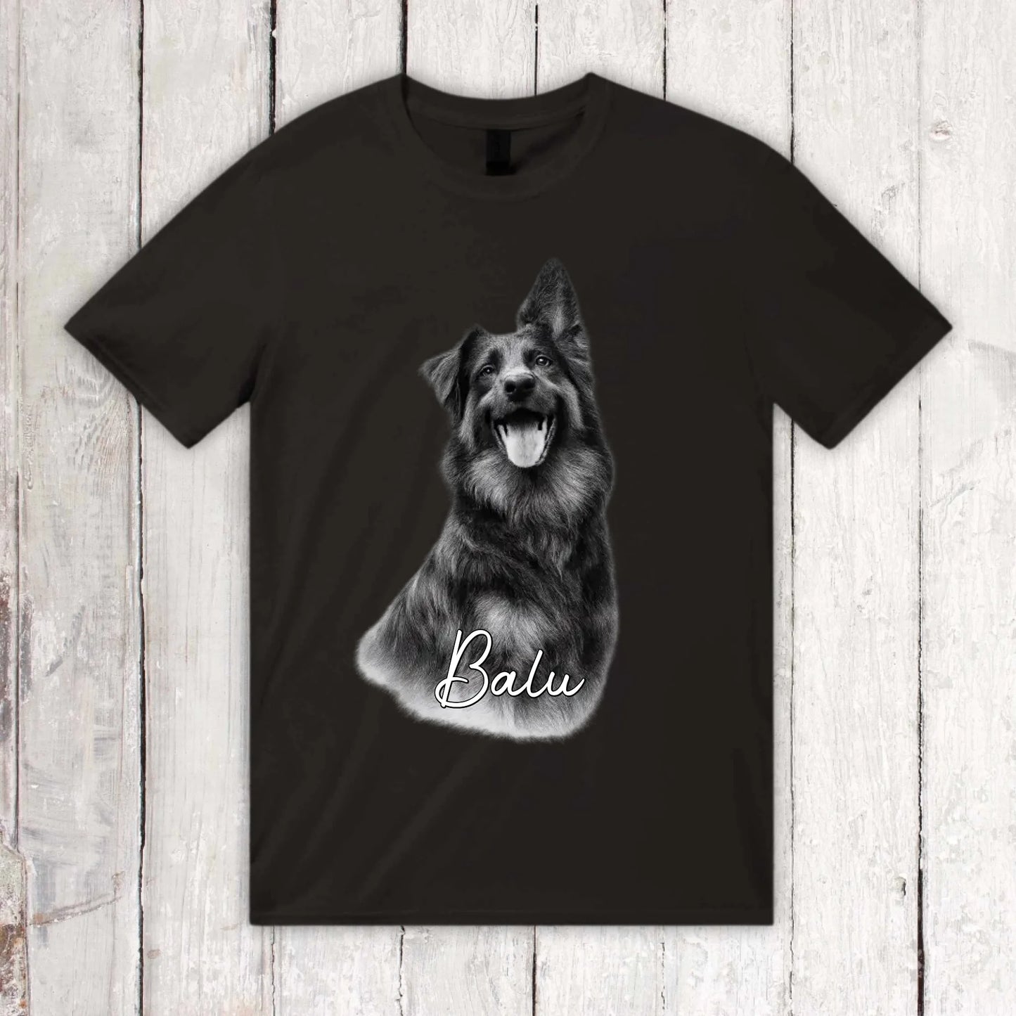 Personalisierter Hoodie RETRO Hundefoto mit Name | Personalize Palace