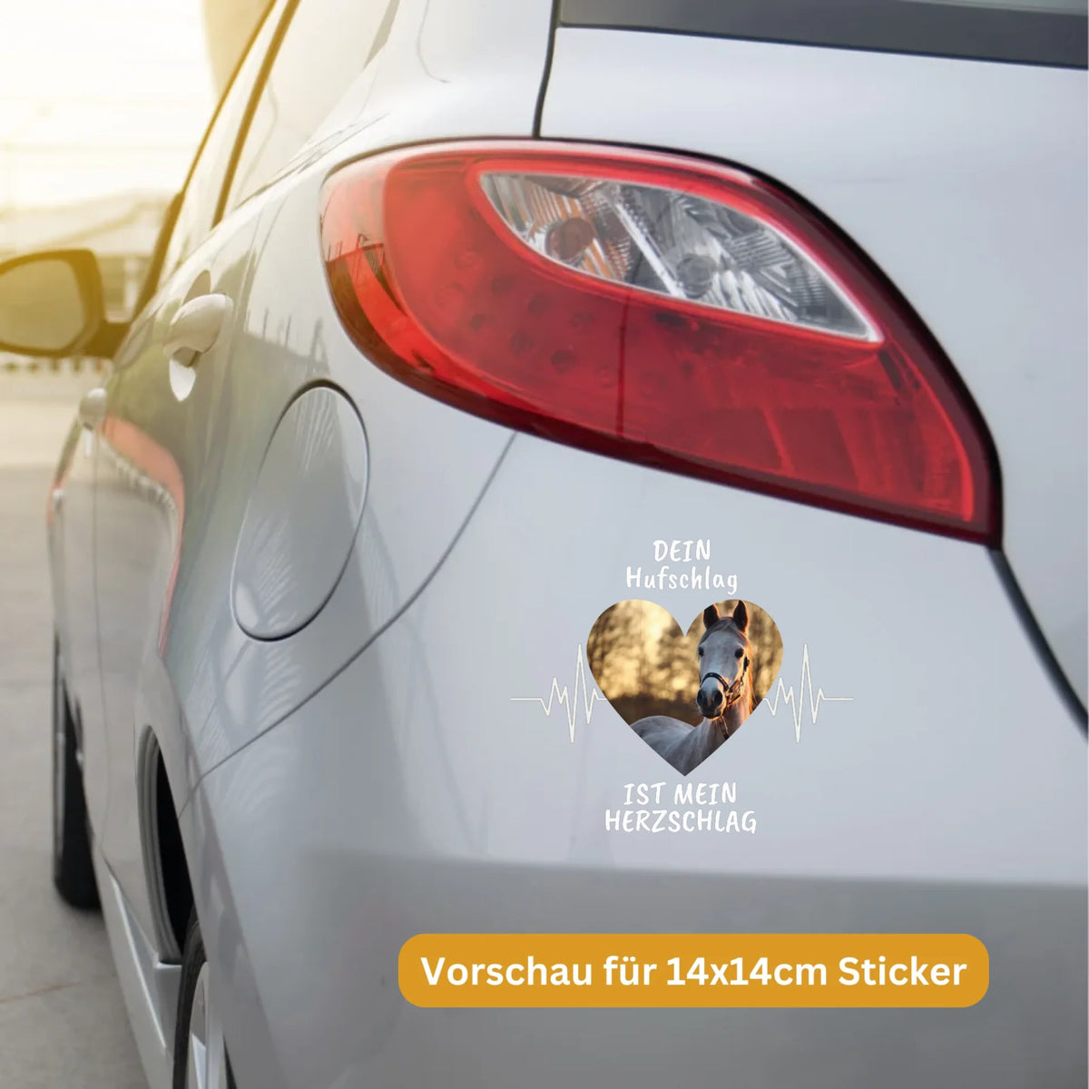Aufkleber mit deinem Pferd - individueller Sticker oder Autoaufkleber | Personalize Palace