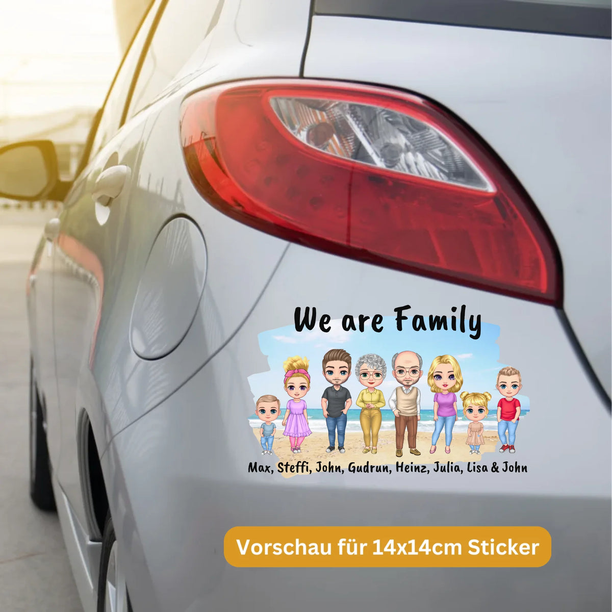 Aufkleber mit Foto ohne Hintergrund - personalisierter Sticker oder Autoaufkleber | Personalize Palace