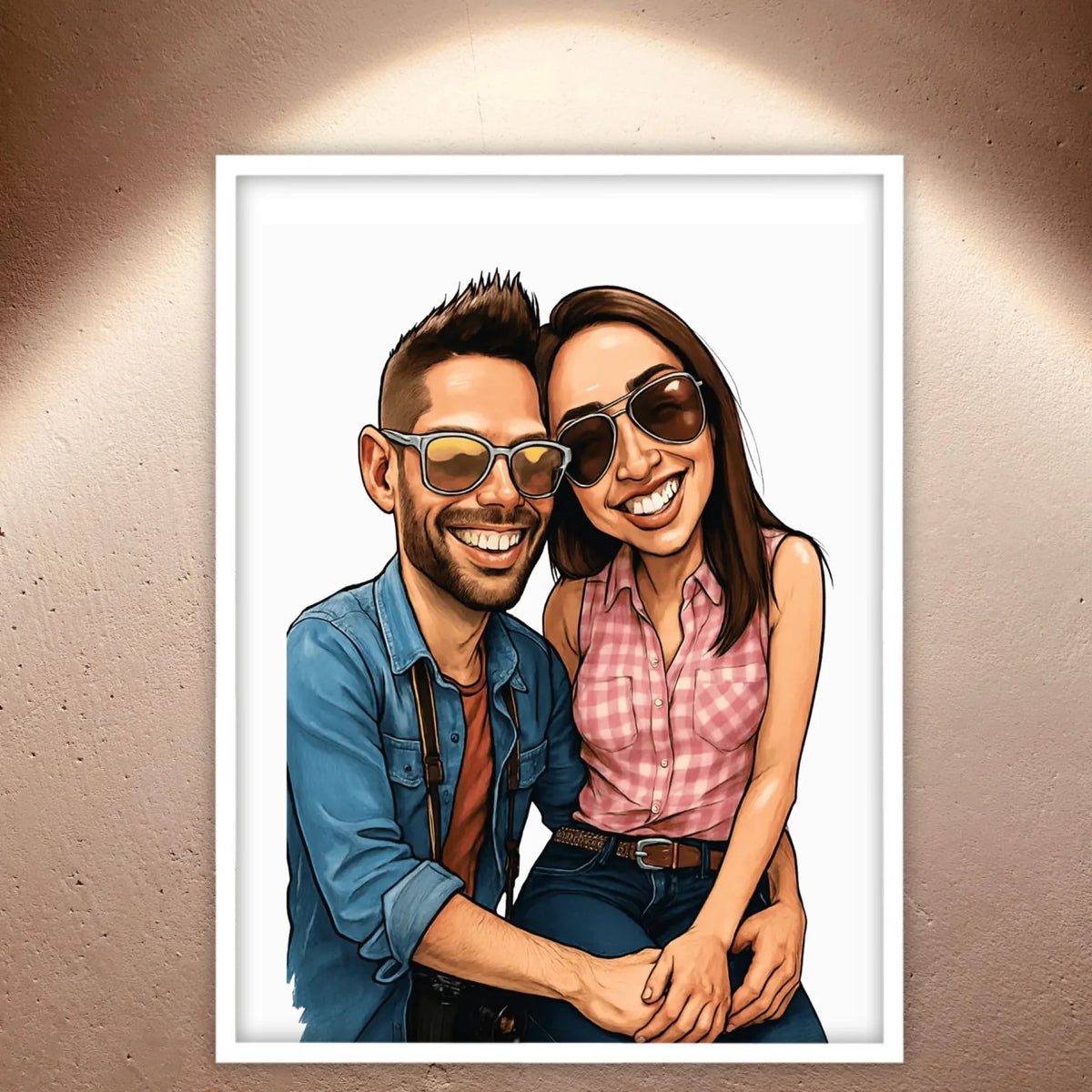 Foto in Karikatur