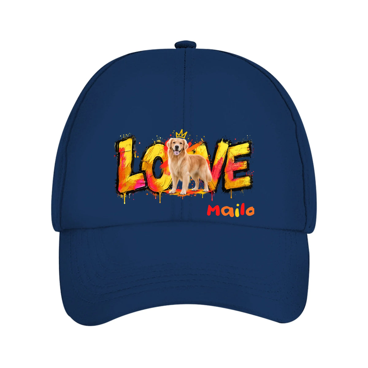 Personalisierte Beanie mit Hund oder Katze – LOVE Street Art | Personalize Palace