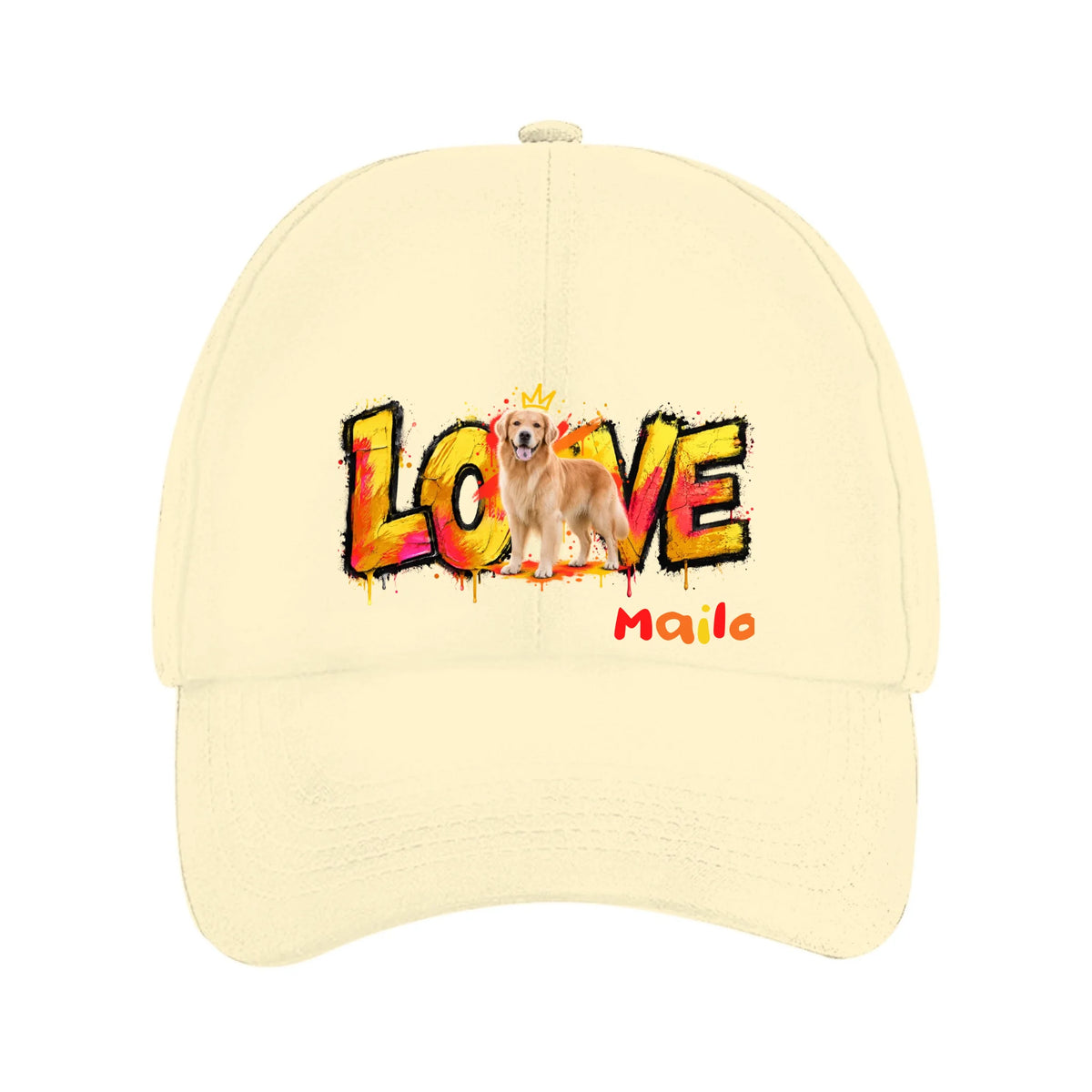 Personalisierte Beanie mit Hund oder Katze – LOVE Street Art | Personalize Palace